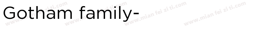 Gotham family字体转换